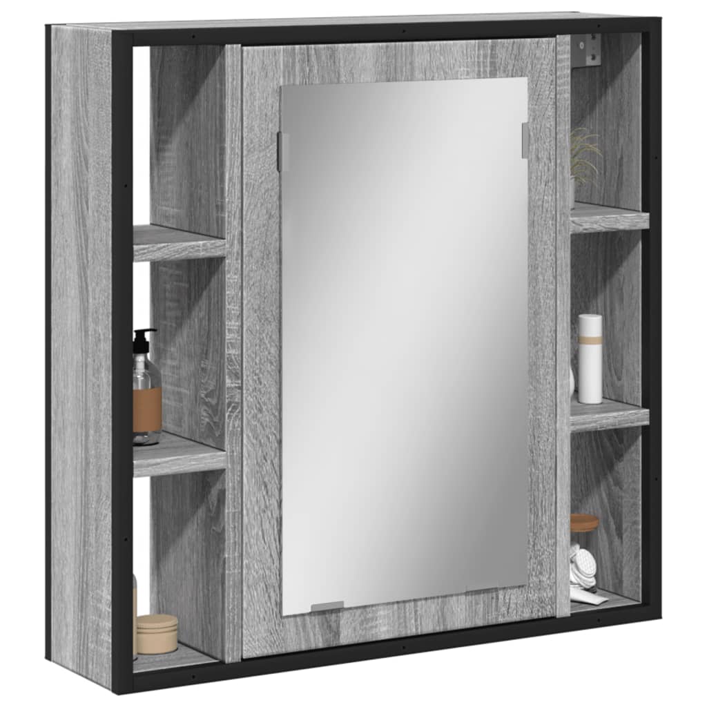 Badkamerspiegelkast 60X16X60 Cm Bewerkt Hout Kleur