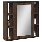 Badkamerspiegelkast 60X16X60 Cm Bewerkt Hout Kleur