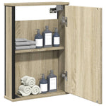 Badkamerspiegelkast 42X12X60 Cm Bewerkt Hout Ig
