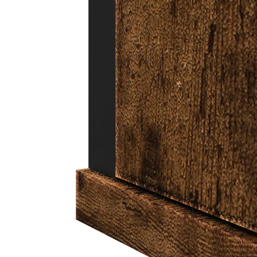Badkamerspiegelkast 42X12X60 Cm Bewerkt Hout Kleur