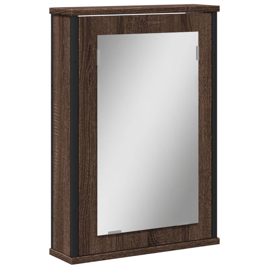 Badkamerspiegelkast 42X12X60 Cm Bewerkt Hout Ig