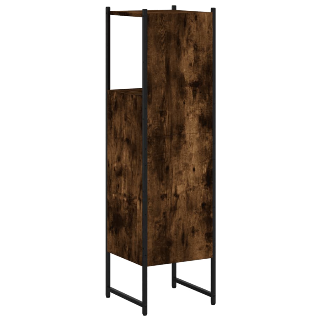 Badkamerkast 33X33X120,5 Cm Bewerkt Hout Kleurig