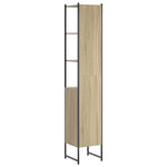 Badkamerkast 33X33X185,5 Cm Bewerkt Hout Sonoma Eikenkleurig