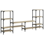 Tv-Meubel 206,5X28,5X95 Cm Bewerkt Hout Kleurig