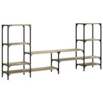 Tv-Meubel 206,5X28,5X95 Cm Bewerkt Hout Kleurig