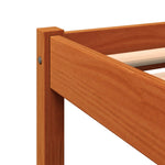 Bedframe Zonder Matras Massief Grenenhout Wasbruin