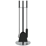 4-Delige Haardset 22X59 Cm Staal