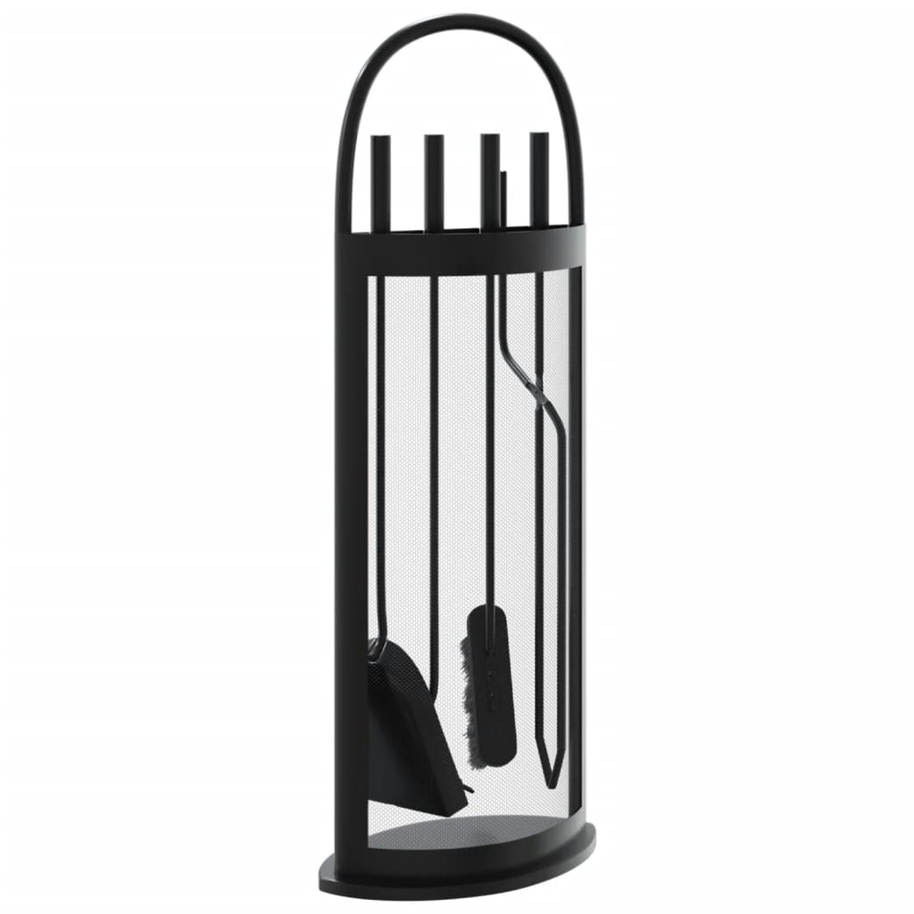 5-Delige Haardset 23X15X66 Cm Staal