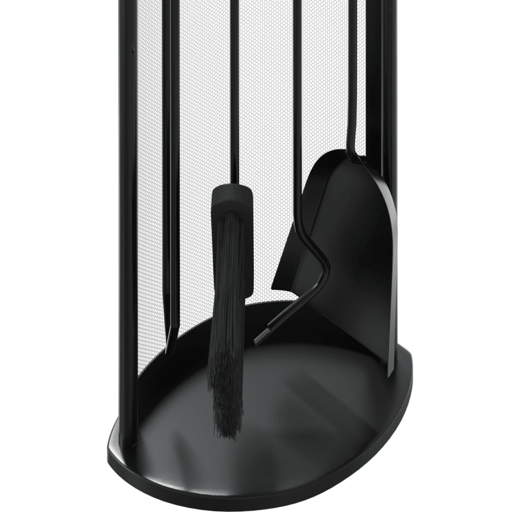 5-Delige Haardset 23X15X66 Cm Staal