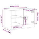 Tv-Meubelen 67X39X44 Cm Staal