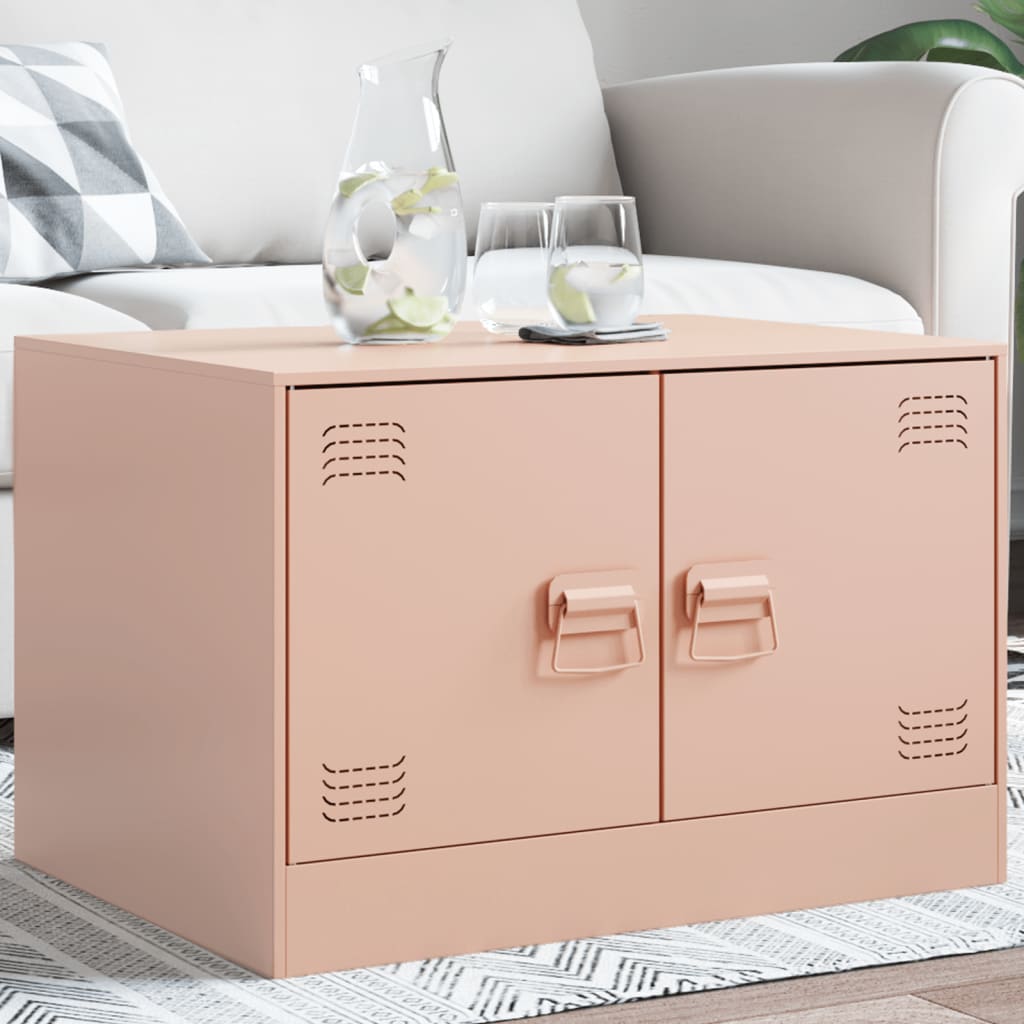 Salontafel 67X50X44 Cm Staal Kleurig