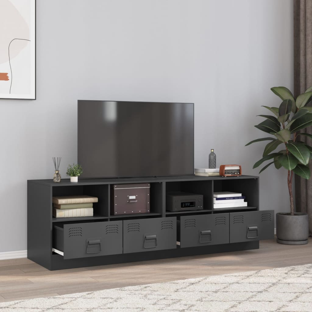 Tv-Meubel 67X39X44 Cm Staal