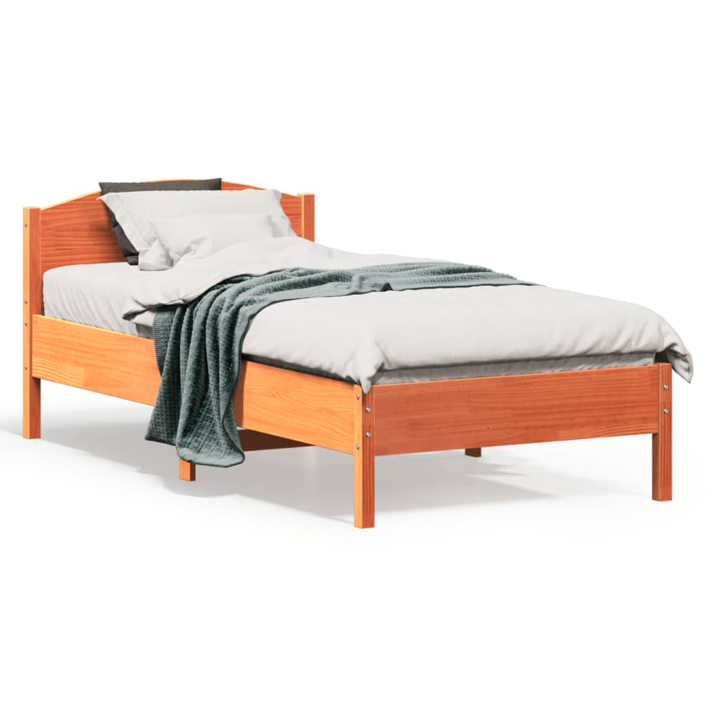 Bedframe Zonder Matras Massief Grenenhout