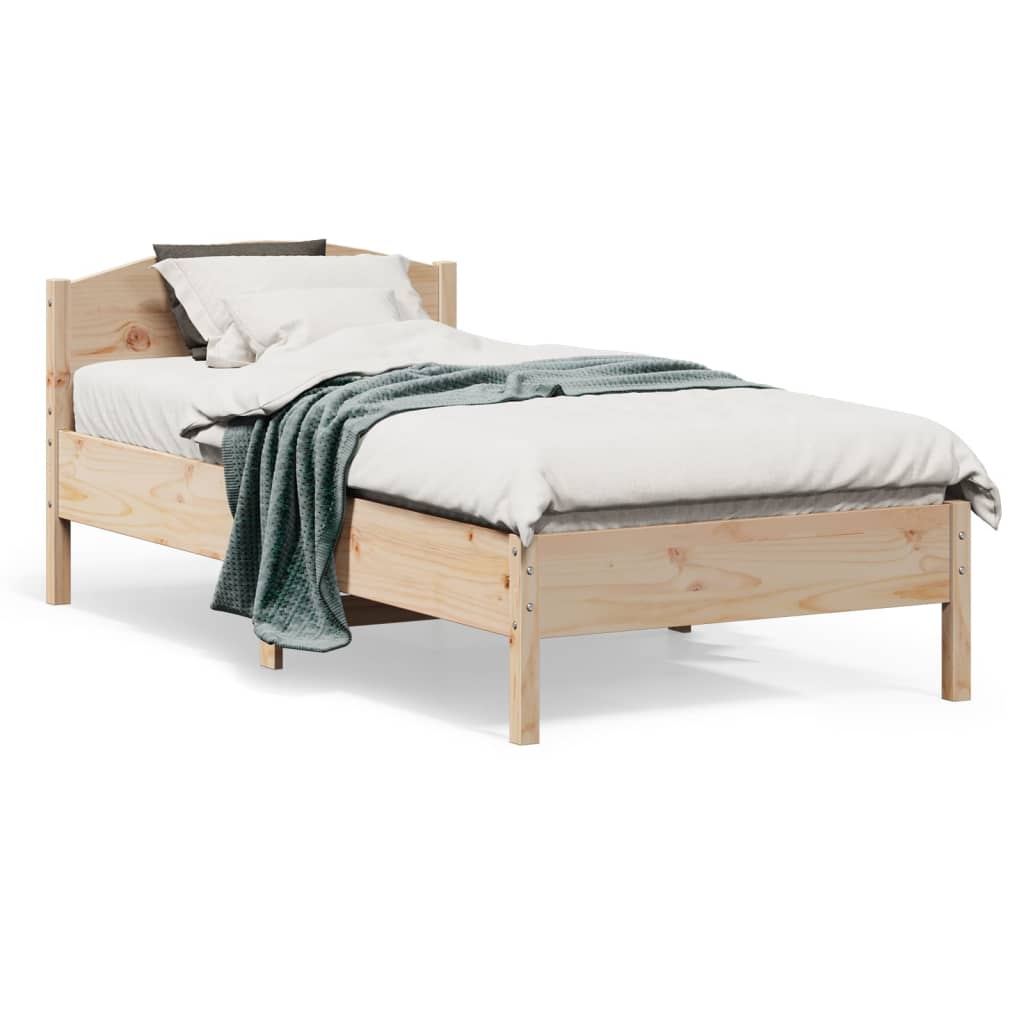 Bedframe Zonder Matras Massief Grenenhout