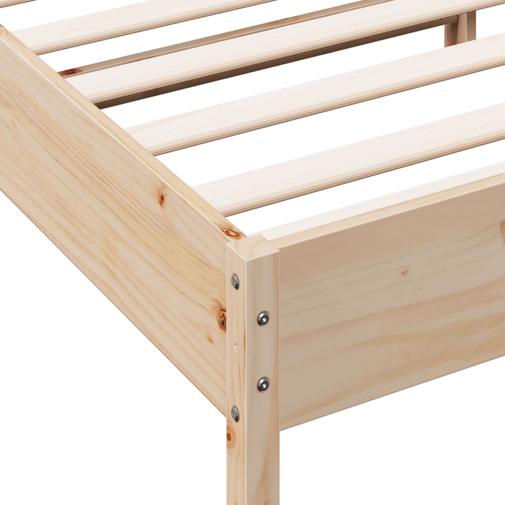 Bedframe Zonder Matras Massief Grenenhout