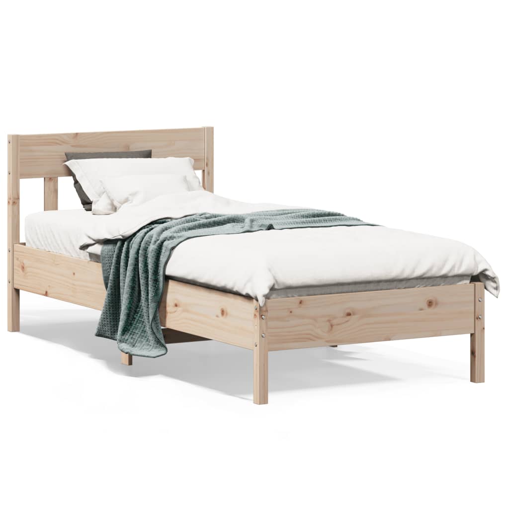 Bedframe Zonder Matras Massief Grenenhout