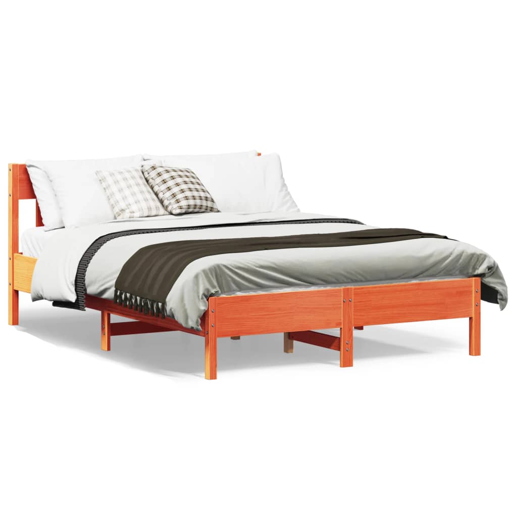 Bedframe Zonder Matras Massief Grenenhout