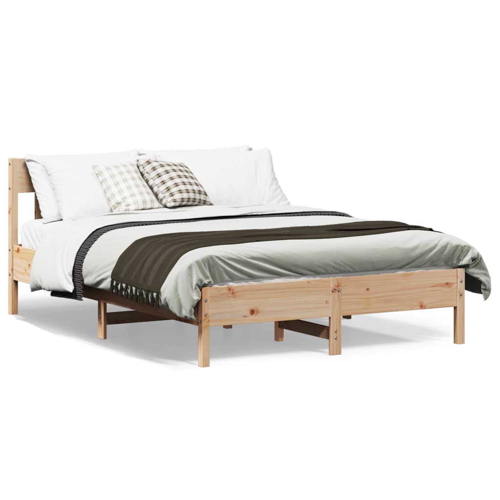 Bedframe Zonder Matras Massief Grenenhout