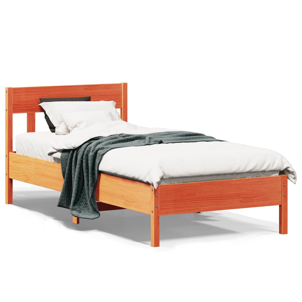 Bedframe Zonder Matras Massief Grenenhout