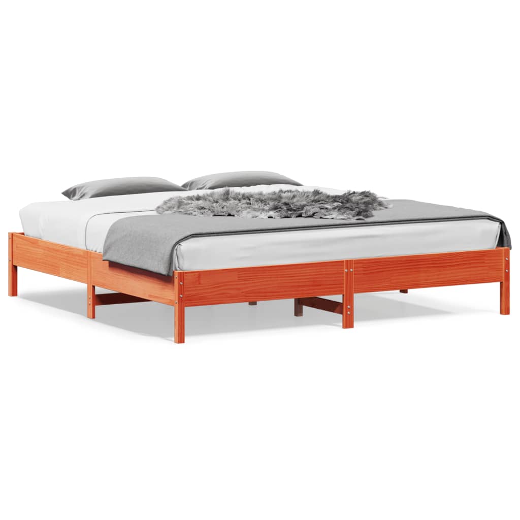 Bedframe Zonder Matras Massief Grenenhout