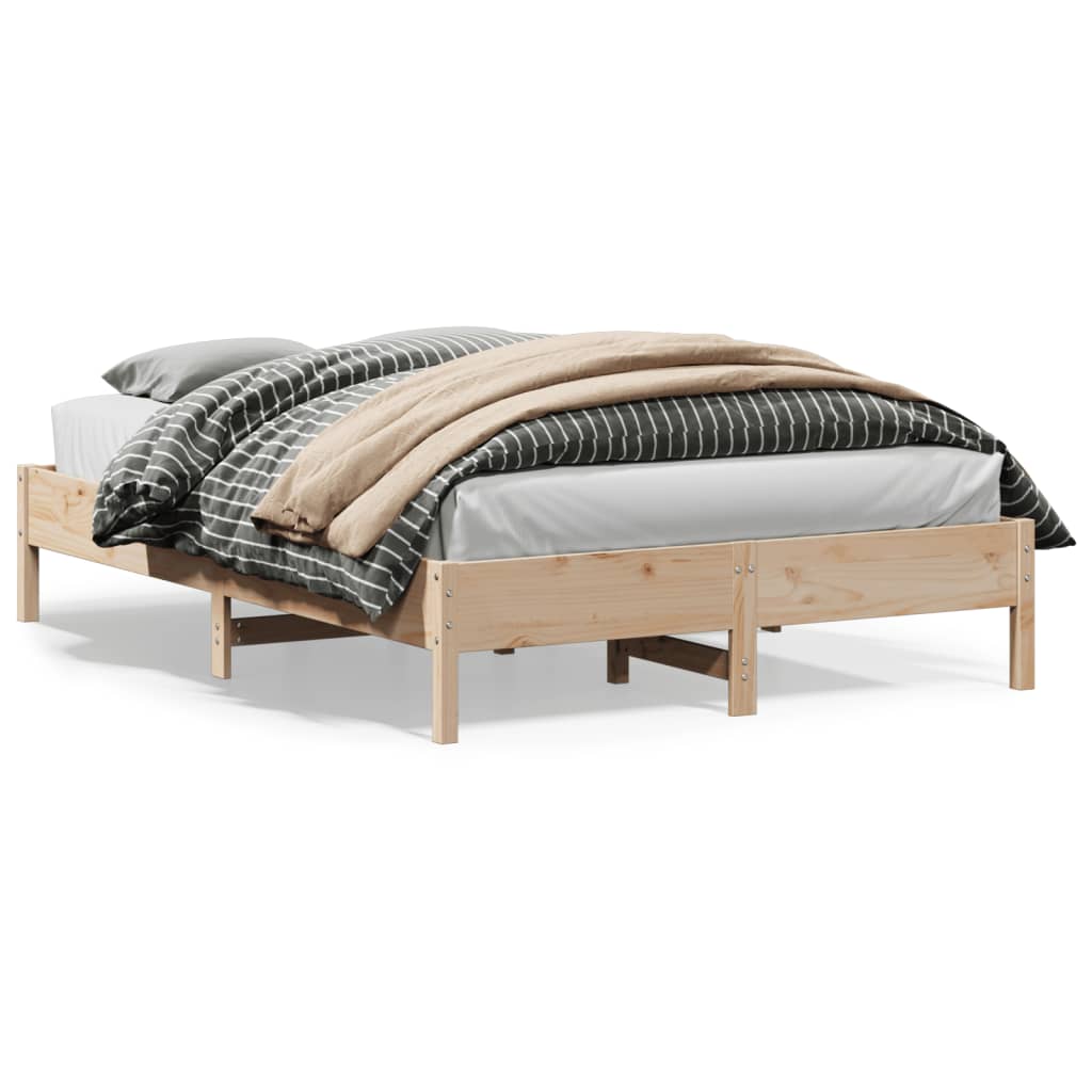 Bedframe Zonder Matras Massief Grenenhout