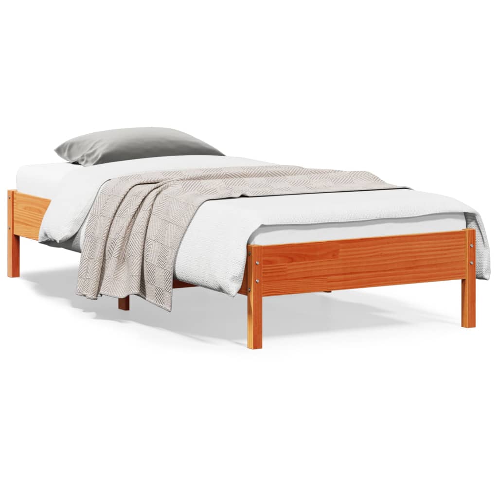 Bedframe Zonder Matras Massief Grenenhout