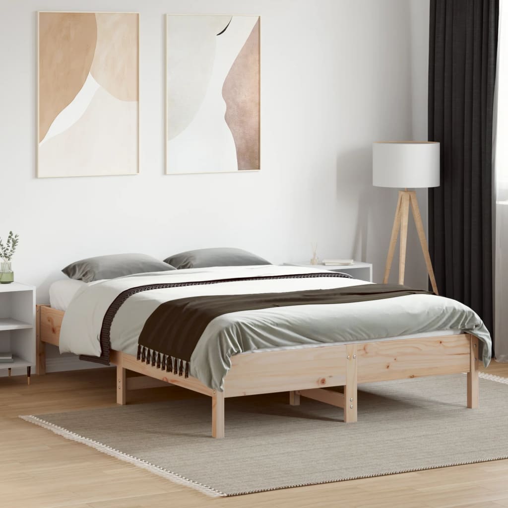 Bedframe Zonder Matras Massief Grenenhout