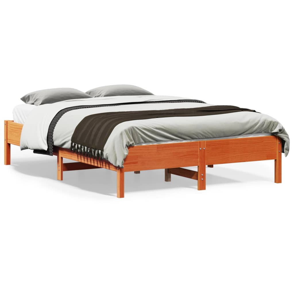 Bedframe Zonder Matras Massief Grenenhout