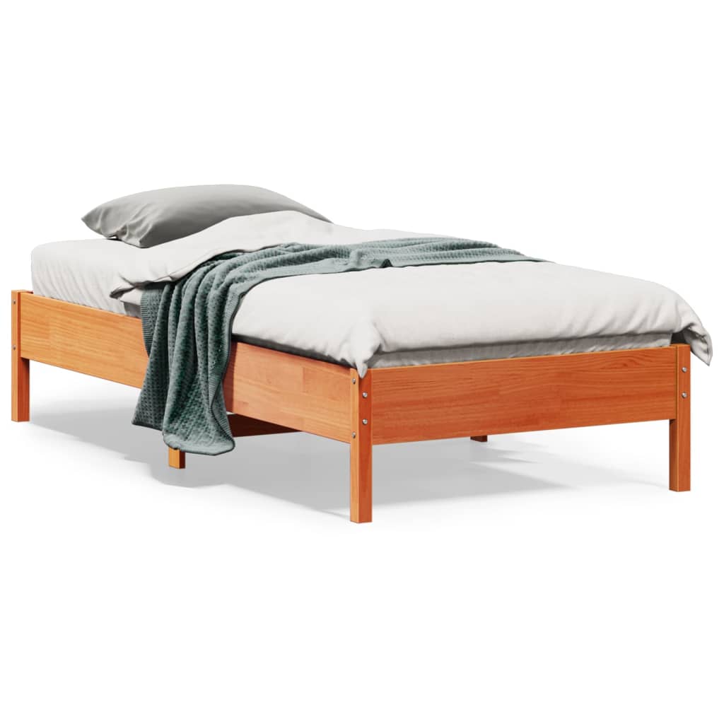 Bedframe Zonder Matras Massief Grenenhout