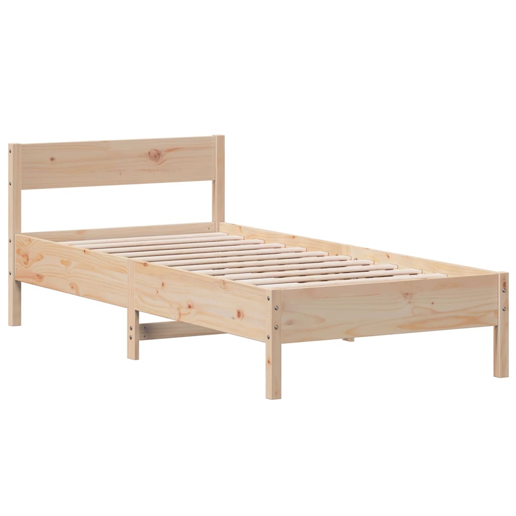 Bedframe Zonder Matras Massief Grenenhout