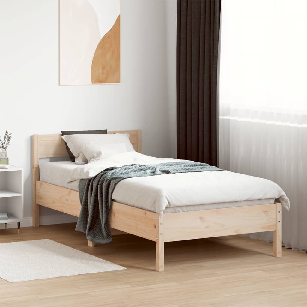 Bedframe Zonder Matras Massief Grenenhout