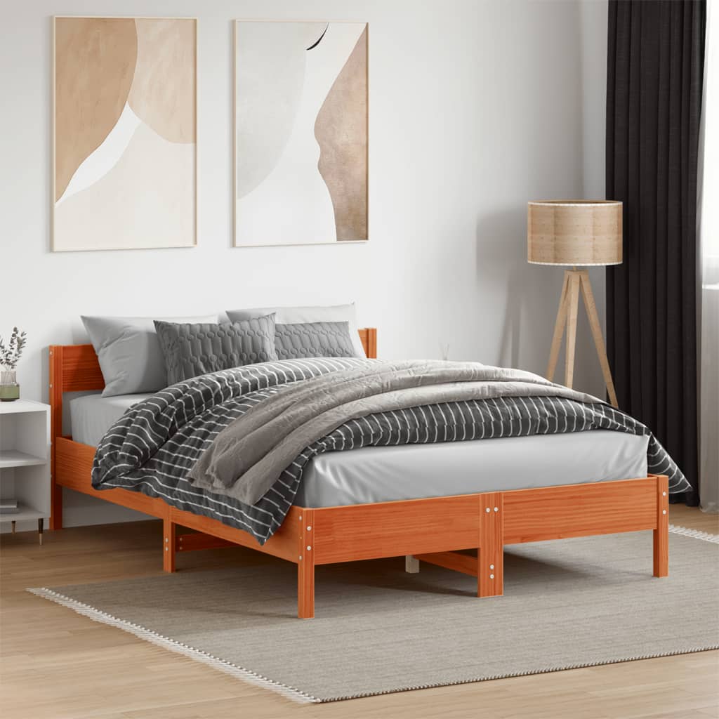 Bedframe Zonder Matras Massief Grenenhout