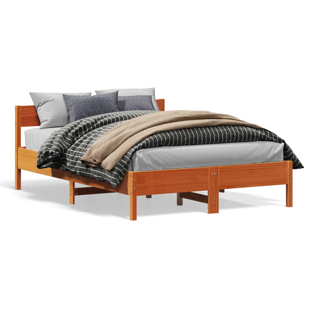 Bedframe Zonder Matras Massief Grenenhout