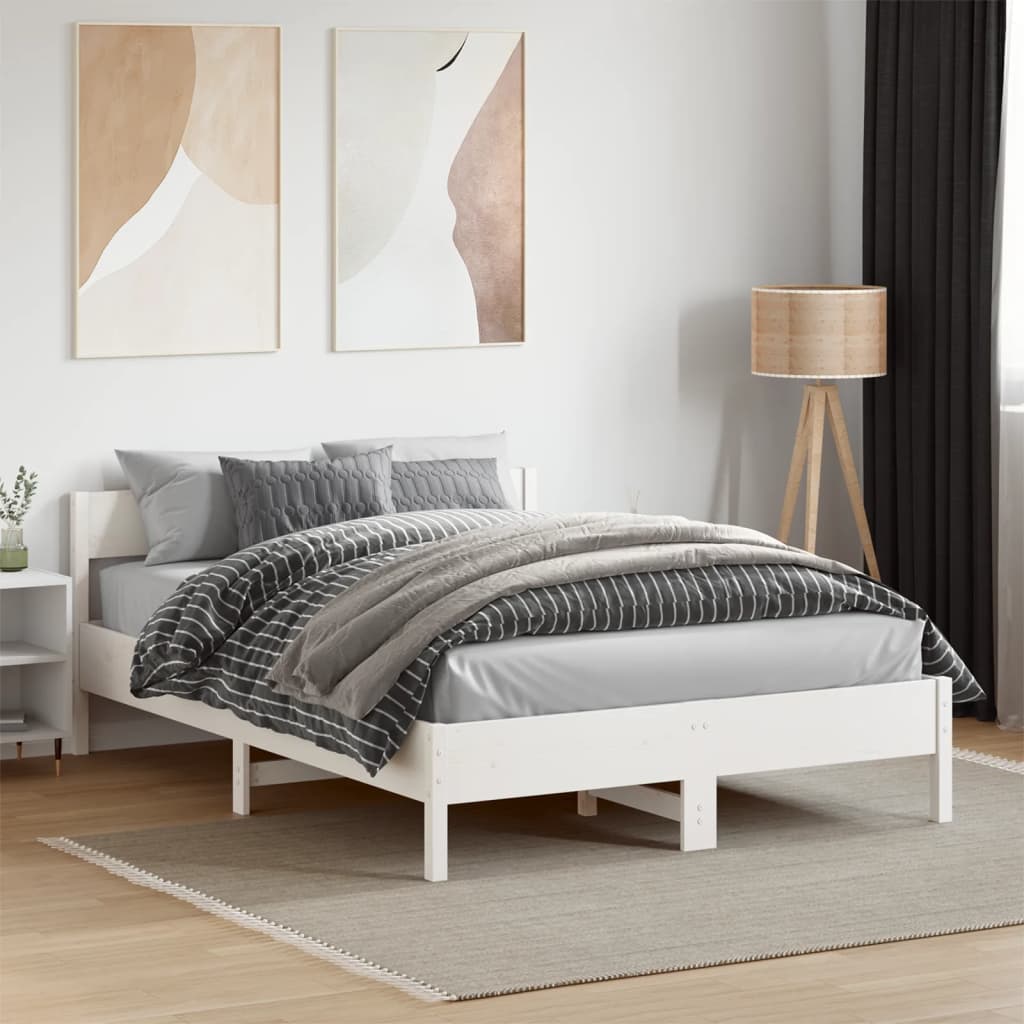 Bedframe Zonder Matras Massief Grenenhout