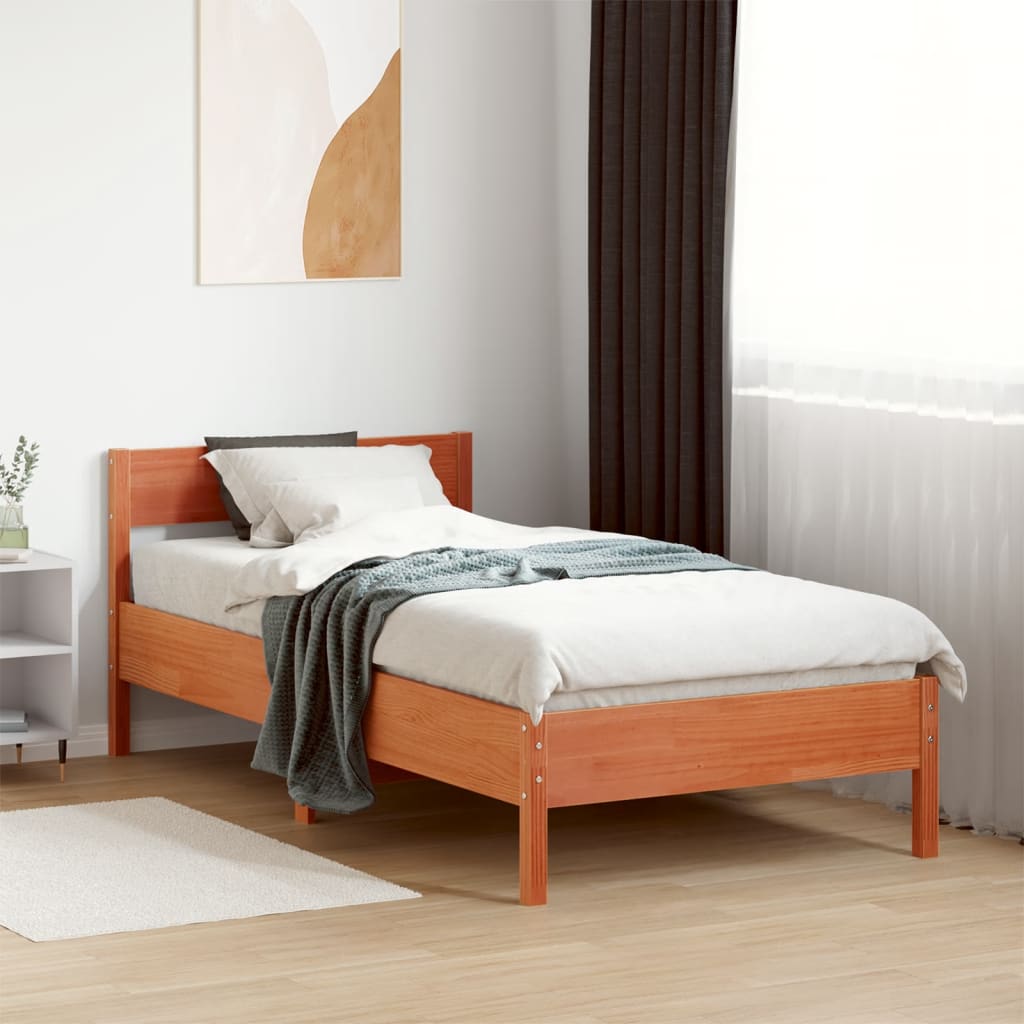 Bedframe Zonder Matras Massief Grenenhout