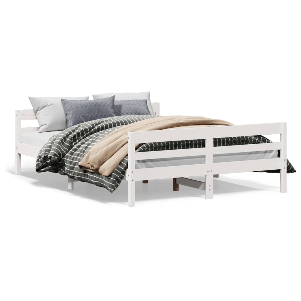 Bedframe Zonder Matras Massief Grenenhout