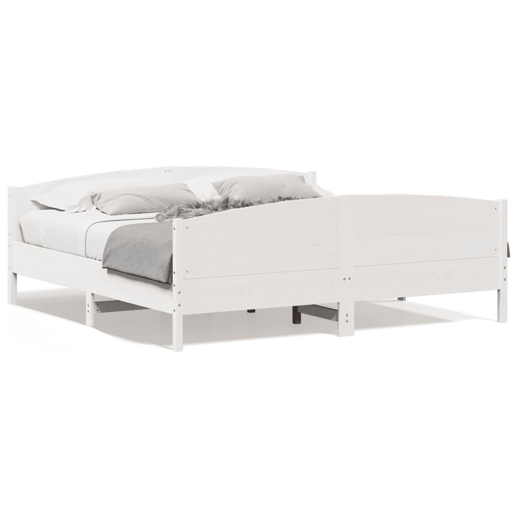 Bedframe Zonder Matras Massief Grenenhout