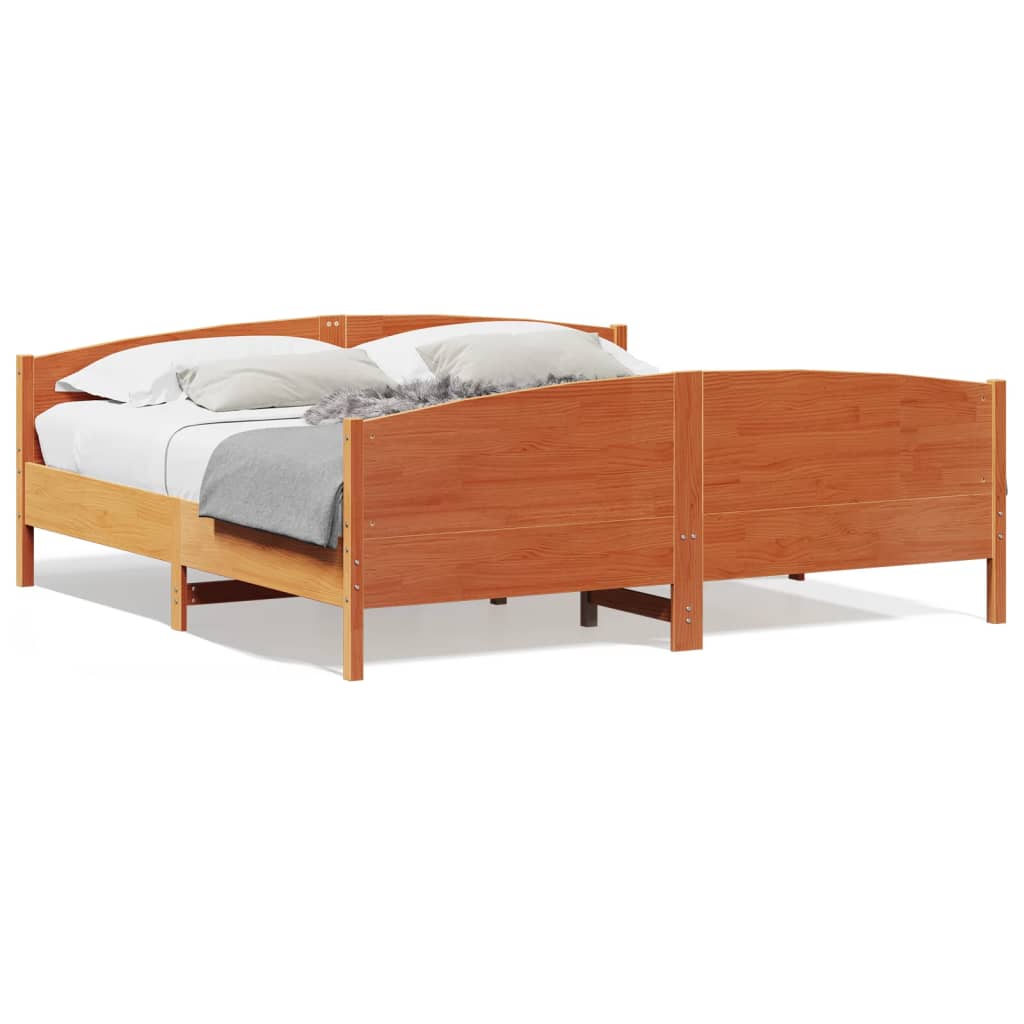 Bedframe Zonder Matras Massief Grenenhout