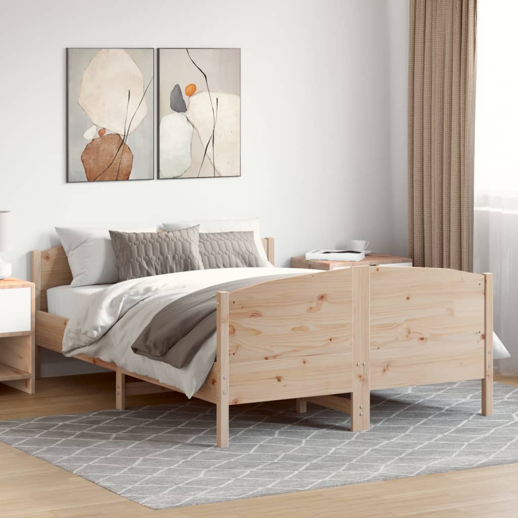 Bedframe Zonder Matras Massief Grenenhout