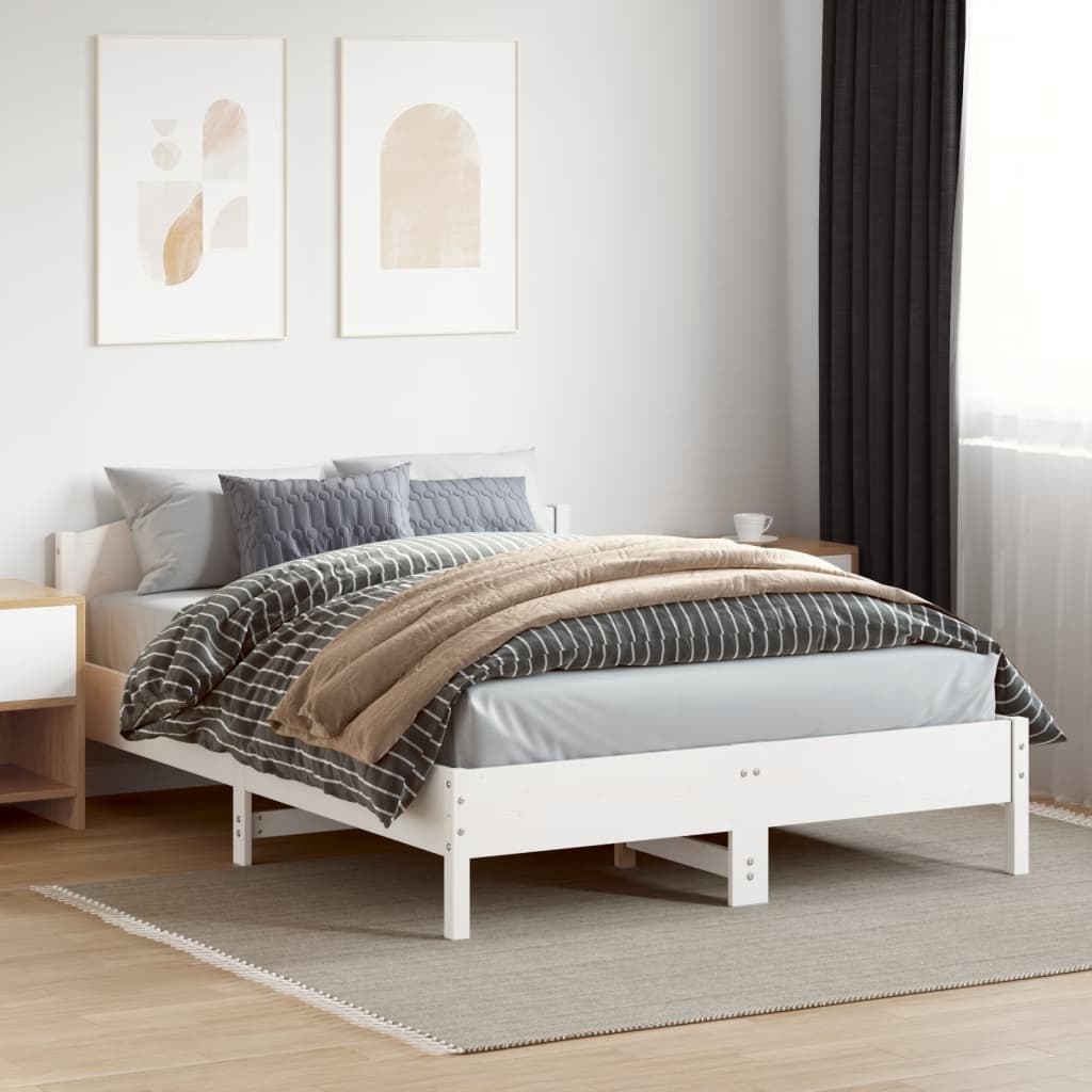 Bedframe Zonder Matras Massief Grenenhout