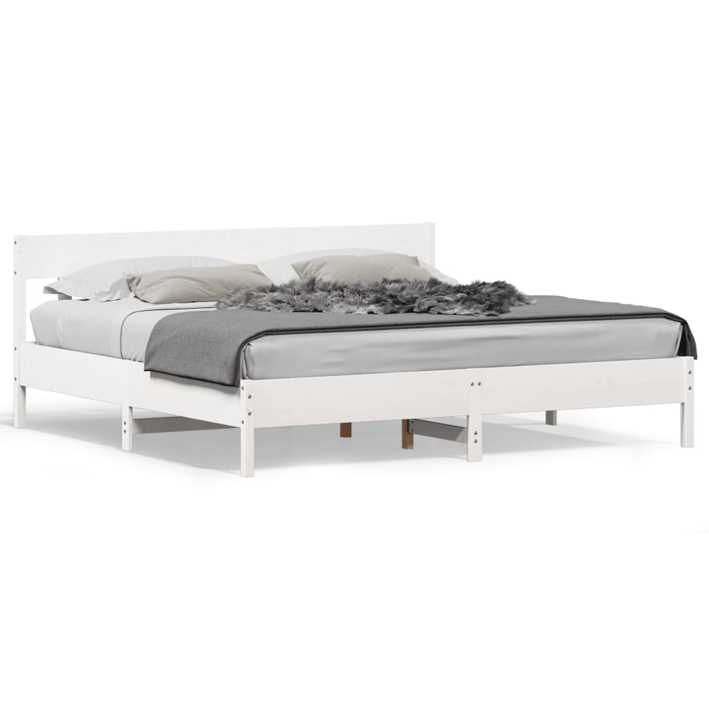 Bedframe Zonder Matras Massief Grenenhout