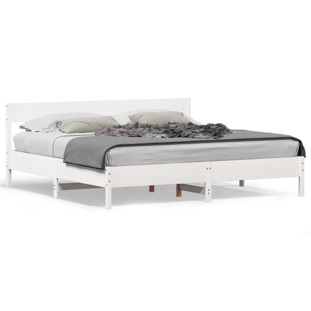 Bedframe Zonder Matras Massief Grenenhout