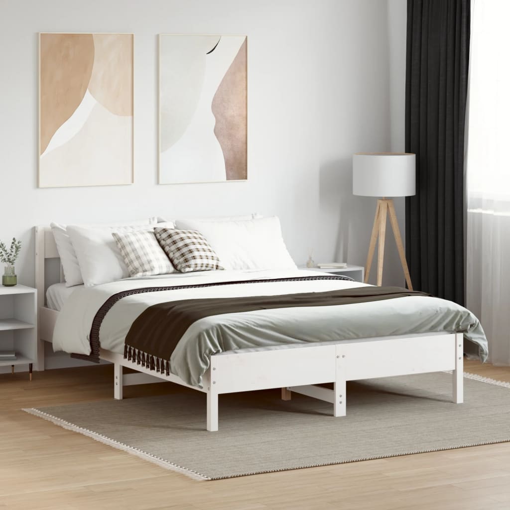 Bedframe Zonder Matras Massief Grenenhout