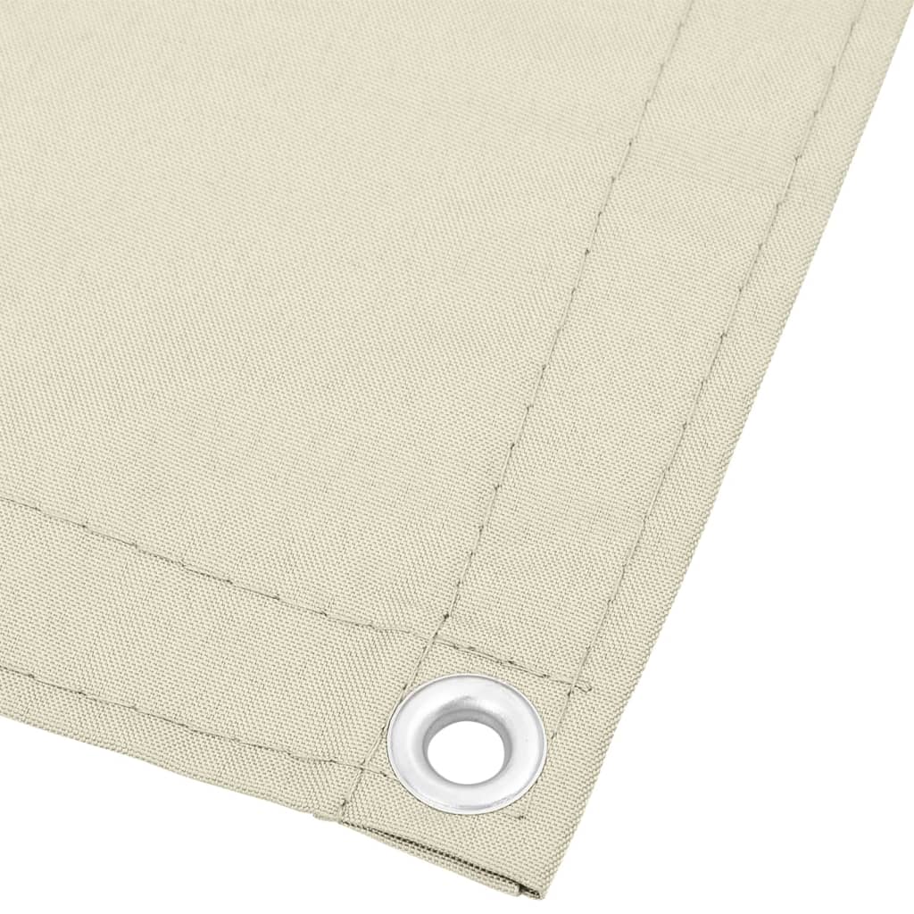 Balkonscherm 120X1000 Cm 100% Oxford Polyester Crèmekleurig