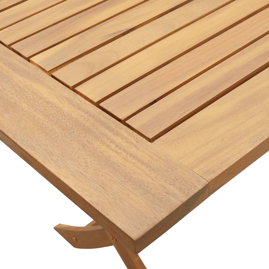 Tuintafel Inklapbaar 120X70X75 Cm Massief Acaciahout