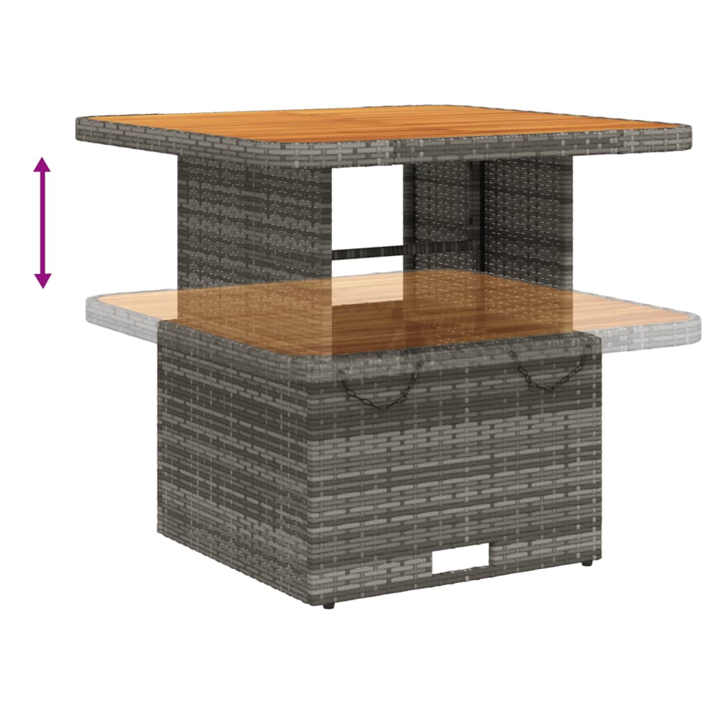 Tuintafel Poly Rattan En Acaciahout