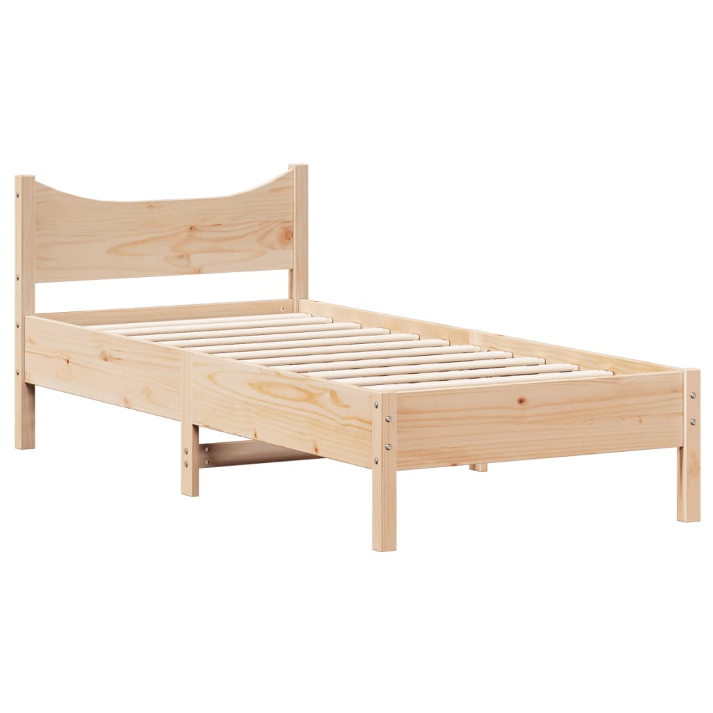 Bedframe Zonder Matras Massief Grenenhout