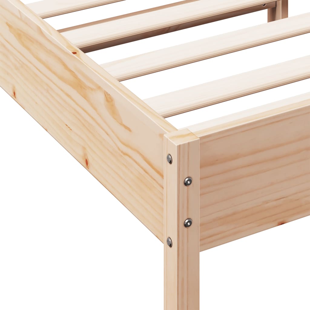 Bedframe Zonder Matras Massief Grenenhout