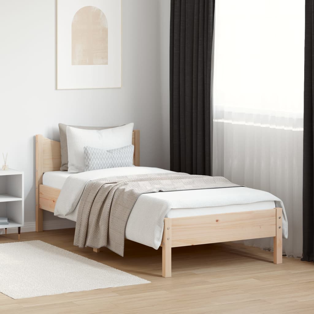 Bedframe Zonder Matras Massief Grenenhout