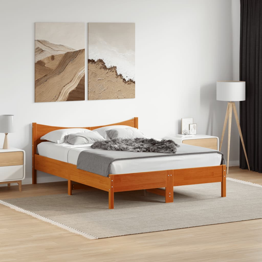 Bedframe Zonder Matras Massief Grenenhout